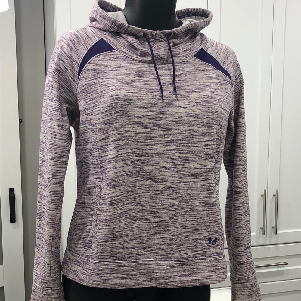 Under Armour ColdGear Heathered Purple Sweatshirt - Women’s Medium